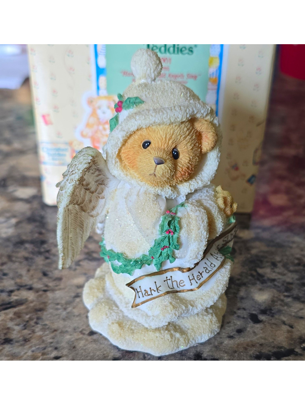 Cherished Teddies Stormi Angel Figurine LE Resin 1996 Hillman Hark Herald 176001